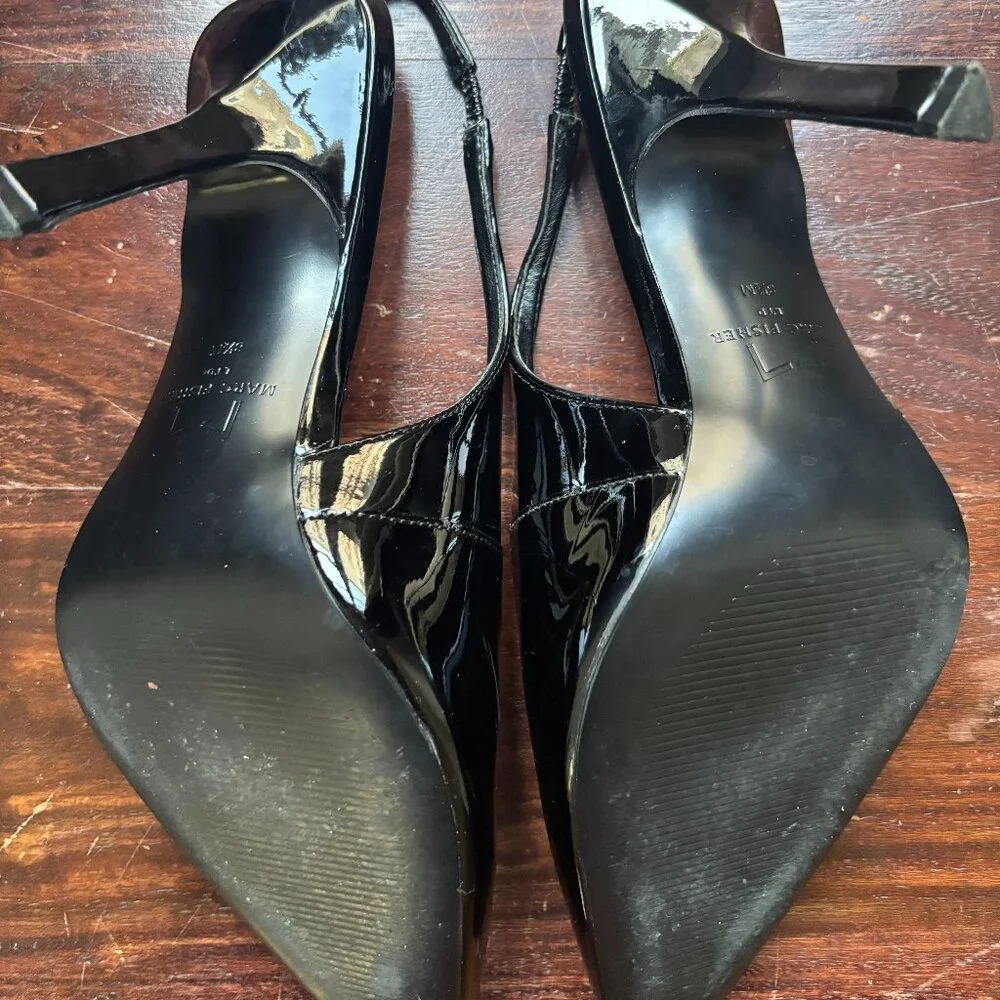Marc Fisher Black Patent Leather Heels – Size 8.5 - Picture 7 of 7